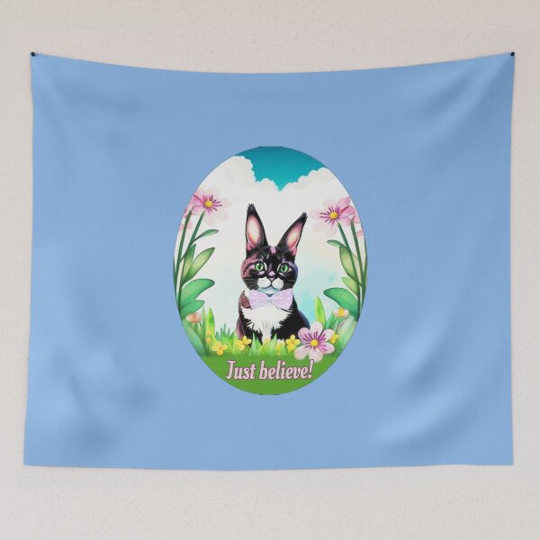Item preview, Easter cat - just believe it - cat or Easter bunny - funny transformation designed and sold by kikidu21.