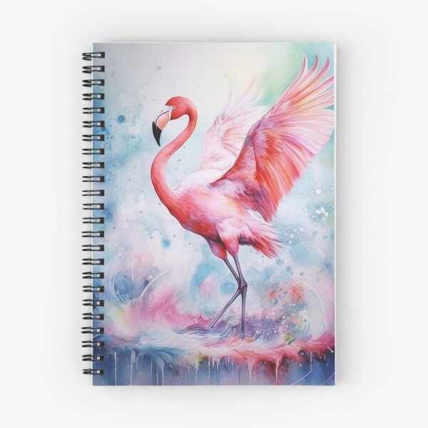 Artikelvorschau, Tanzender Flamingo Aquarell entworfen und verkauft von RaveAnimals.
