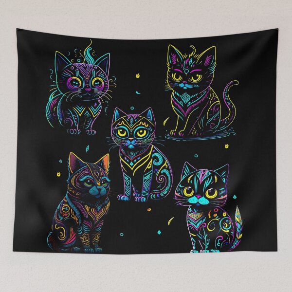 Item preview, Cats in neon designed and sold by Javier Narváez Solarte.