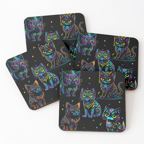 Item preview, Cats in neon designed and sold by Javier Narváez Solarte.