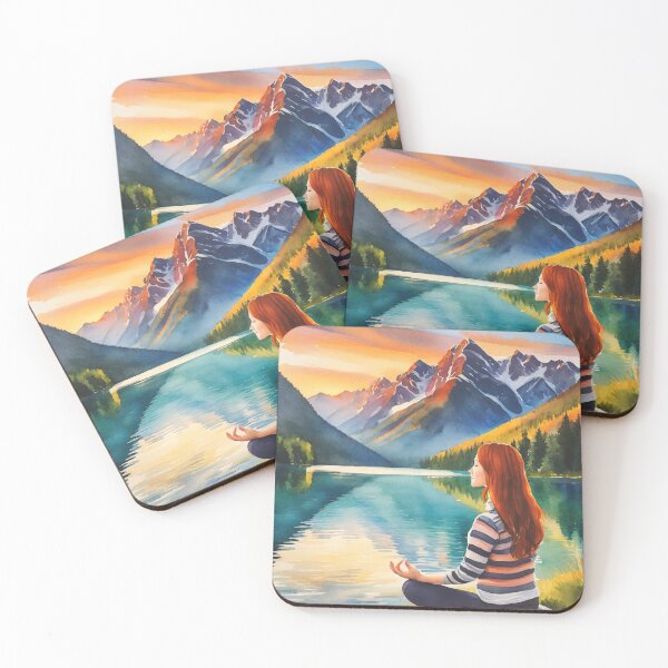 Item preview, Meditation in Mountains designed and sold by HarmonyandSage.