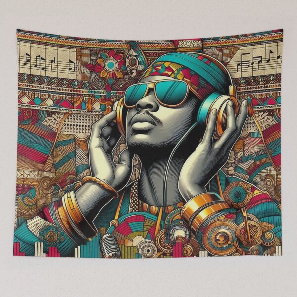 Item preview, Pop Melody Tee Fabric Design designed and sold by Rui Fernandes.