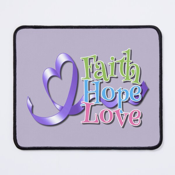 Item preview, Purple Awareness Ribbon with Faith Hope Love designed and sold by Alondra.