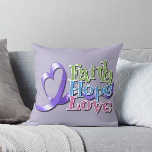 Item preview, Purple Awareness Ribbon with Faith Hope Love designed and sold by Alondra.