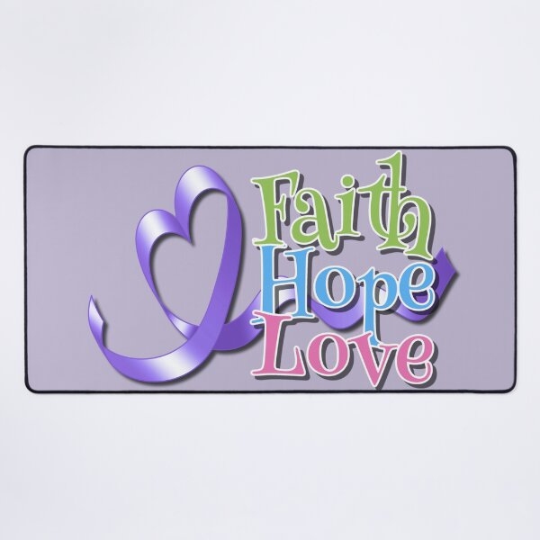 Item preview, Purple Awareness Ribbon with Faith Hope Love designed and sold by Alondra.