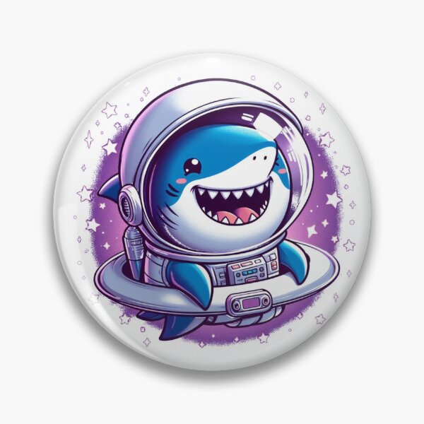 Item preview, "Happy Shark Astronaut: Swimming Among the Stars" designed and sold by Pearlsiwa.
