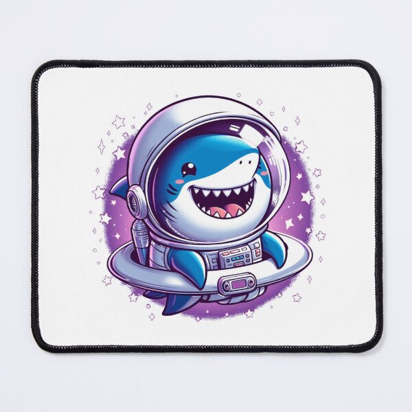 Item preview, "Happy Shark Astronaut: Swimming Among the Stars" designed and sold by Pearlsiwa.