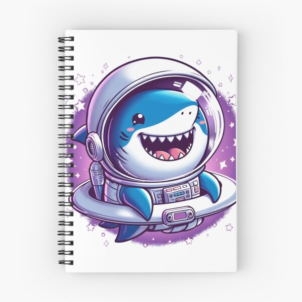 Item preview, "Happy Shark Astronaut: Swimming Among the Stars" designed and sold by Pearlsiwa.