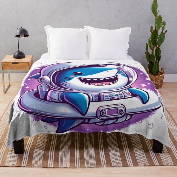 Item preview, "Happy Shark Astronaut: Swimming Among the Stars" designed and sold by Pearlsiwa.