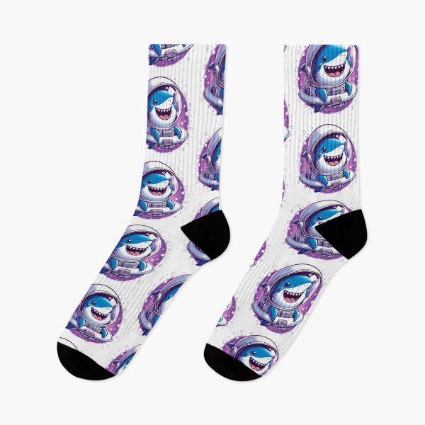 Item preview, "Happy Shark Astronaut: Swimming Among the Stars" designed and sold by Pearlsiwa.