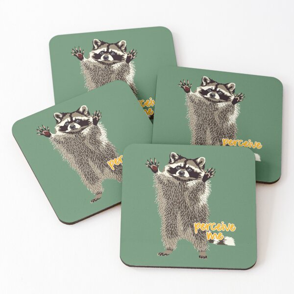 Item preview, raccoon perceive me designed and sold by SaharBareket.