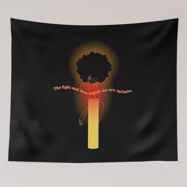 Item preview, Candle Flame Curly Hair Woman - The Light And Love...  designed and sold by AJdodd.