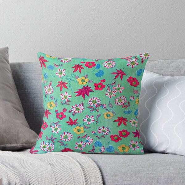 Item preview, Japanese Art, retro prints cute, cherry blossom and maple leaf print, great Japan Gift! designed and sold by JapaneseClub.