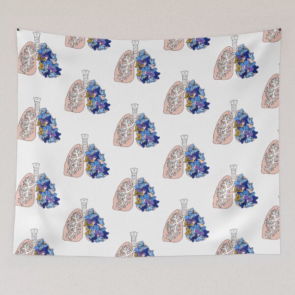 Item preview, Breathe easy blue & purple designed and sold by Doctor Michaela.