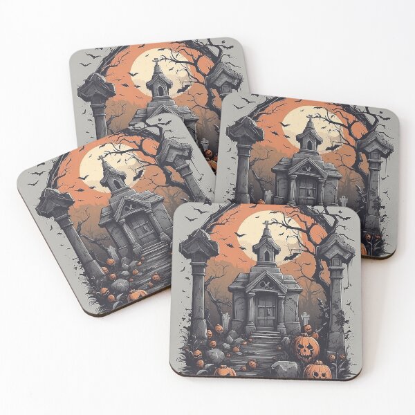 Item preview, spooky cemetery designed and sold by Arzankart.