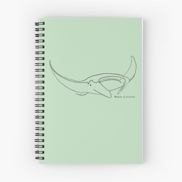 Item preview, Manta ray outline BLACK with Latin name GREEN designed and sold by heatherwestt.