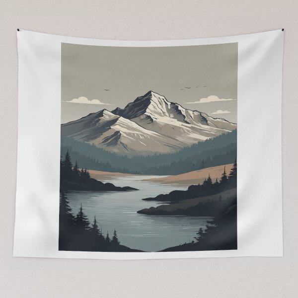 Item preview, Mountain Majesty: Serene Peak Landscape T-Shirt Collection designed and sold by SSulatul101.
