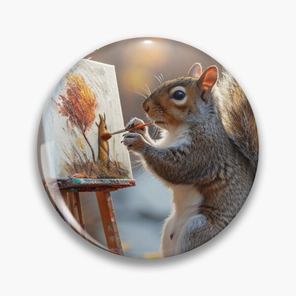 Item preview, Thought Provoking-Oil Painting Paws for Nuts-C124-1 designed and sold by MPCFICTION.