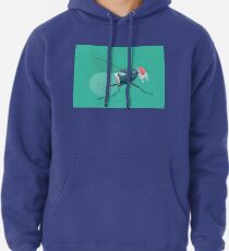 A symbiose concept of a fly and a light bulb. Vector illustration Pullover Hoodie