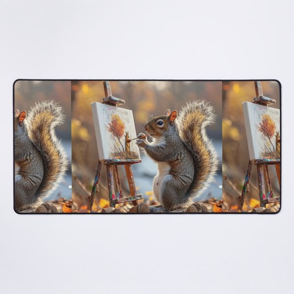 Item preview, Thought Provoking-Oil Painting Paws for Nuts-C124-1 designed and sold by MPCFICTION.