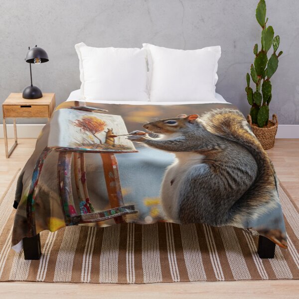 Item preview, Thought Provoking-Oil Painting Paws for Nuts-C124-1 designed and sold by MPCFICTION.