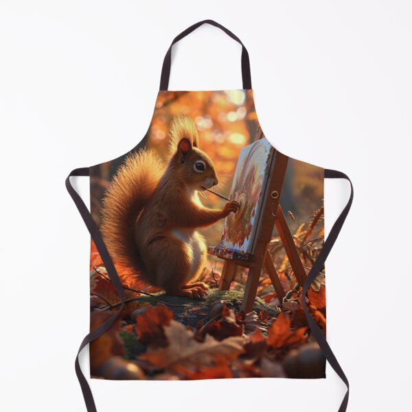 Item preview, Thought Provoking-Oil Painting Paws for Nuts-C124-2 designed and sold by MPCFICTION.