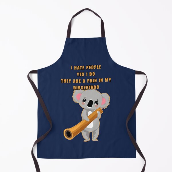 Item preview, I hate people yes I do they are a pain in my didgeridoo. Funny koala holding a didgeridoo. designed and sold by JoyOfHopeStore.