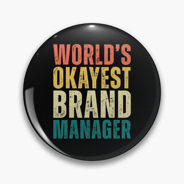 Item preview, Retro Worlds Okayest Brand Manager designed and sold by kamrankhan.