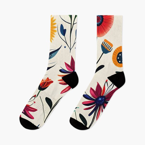Item preview, Floral Art Elegant & Royal Red Wildflowers Sunflower Pattern 1X designed and sold by Zeporas Castle.