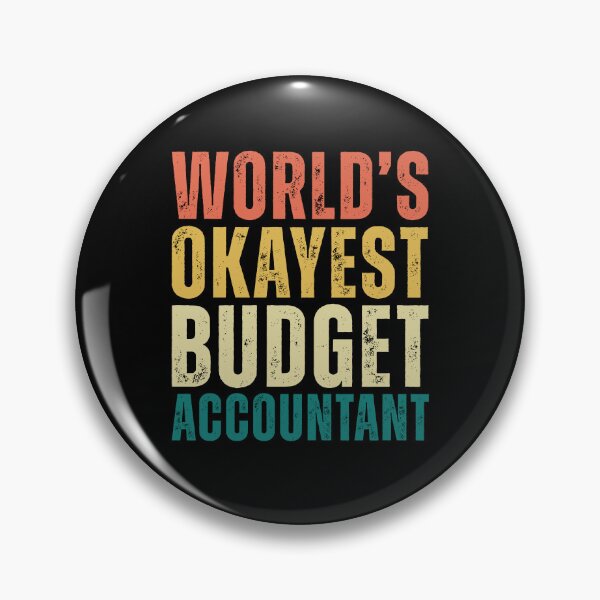 Item preview, Retro Worlds Okayest Budget Accountant designed and sold by kamrankhan.