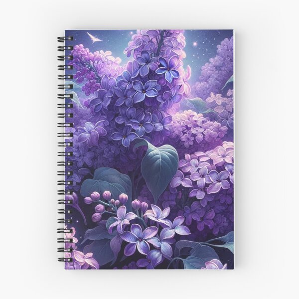 Item preview, Starry Lilac Night - Floral Art designed and sold by mymagicstoreus.
