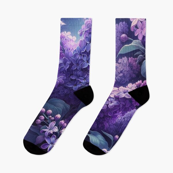 Item preview, Starry Lilac Night - Floral Art designed and sold by mymagicstoreus.