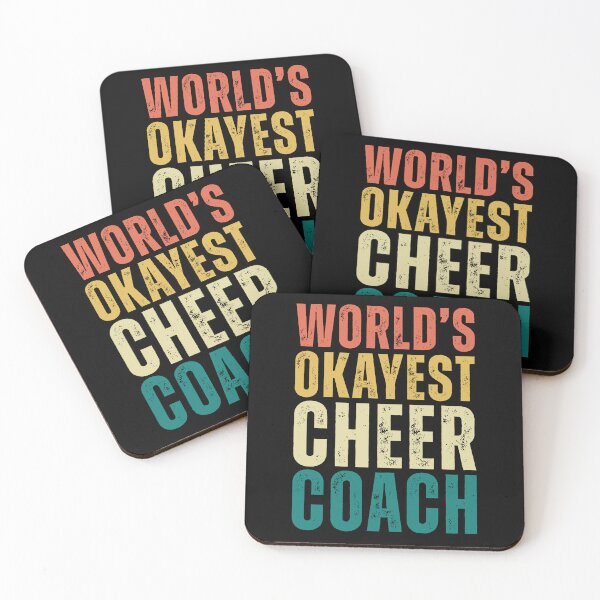 Item preview, Retro Worlds Okayest Cheer Coach designed and sold by kamrankhan.