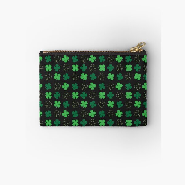 Item preview, Four Leaf Clover - Shamrock Print - Black designed and sold by JenPolegattoArt.