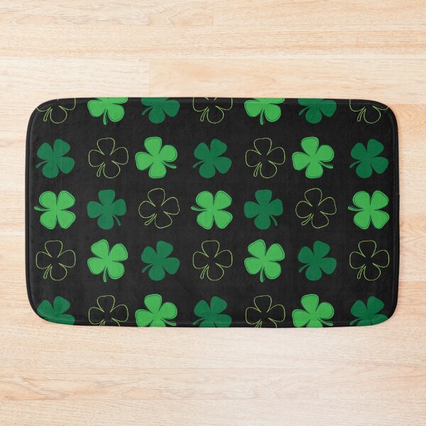 Item preview, Four Leaf Clover - Shamrock Print - Black designed and sold by JenPolegattoArt.