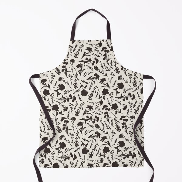 Item preview, Black and White Flower Silhouette Pattern designed and sold by AllisonDelDuca.