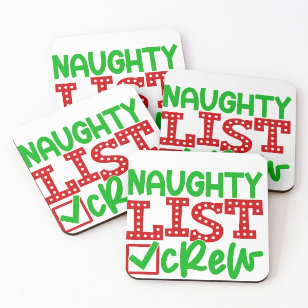 Item preview, Naughty list crew check mark designed and sold by Magico Paco.