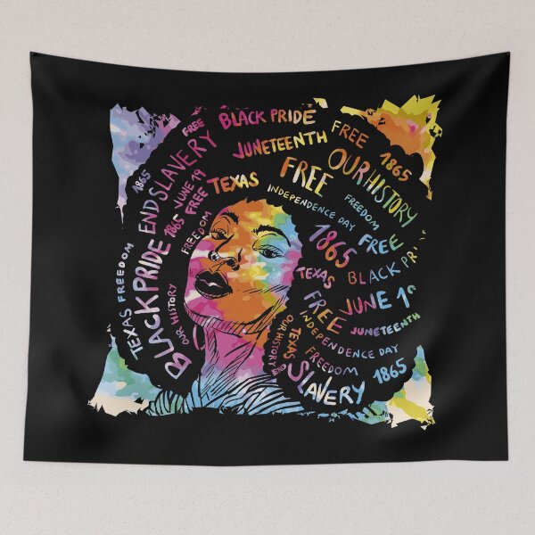 Item preview, Watercolor Black Queen Afro Melanin  designed and sold by DrawHandArt.