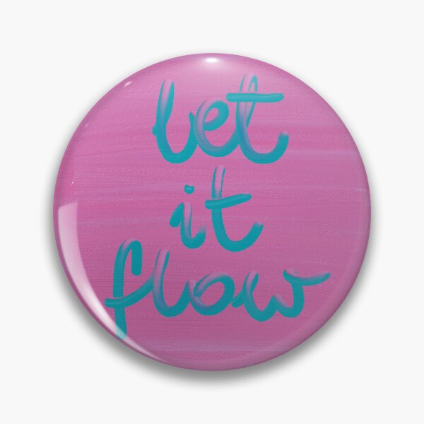 Item preview, LET IT FLOW word art print designed and sold by nataliavandalia.