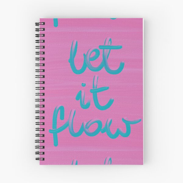 Item preview, LET IT FLOW word art print designed and sold by nataliavandalia.