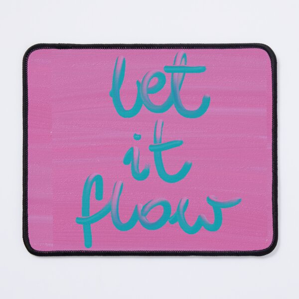 Item preview, LET IT FLOW word art print designed and sold by nataliavandalia.