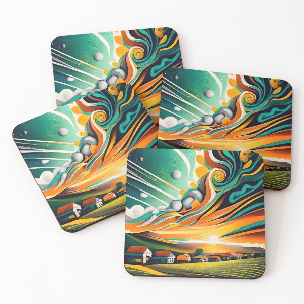 Item preview, Pointillism Golden Sky designed and sold by WANBASTEN.