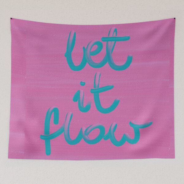 Item preview, LET IT FLOW word art print designed and sold by nataliavandalia.