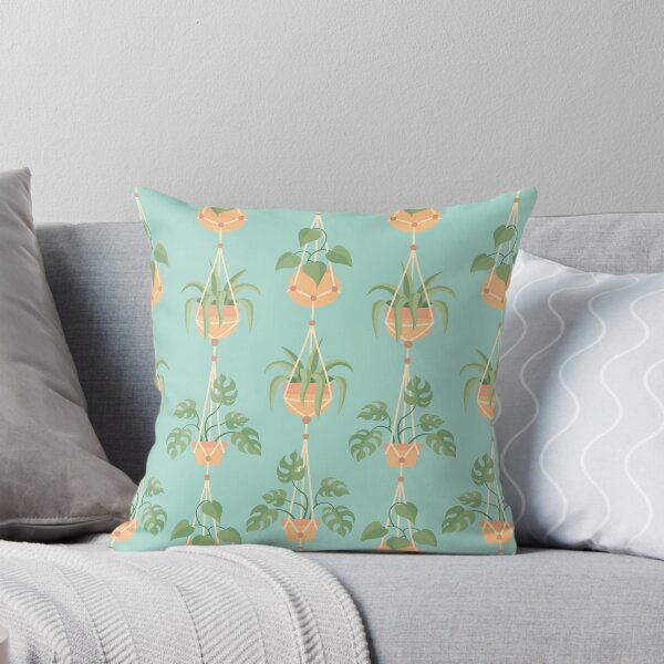 Item preview, Macramé Flower Pot Hangers With Leafy Exotic House Plants designed and sold by AllisonDelDuca.