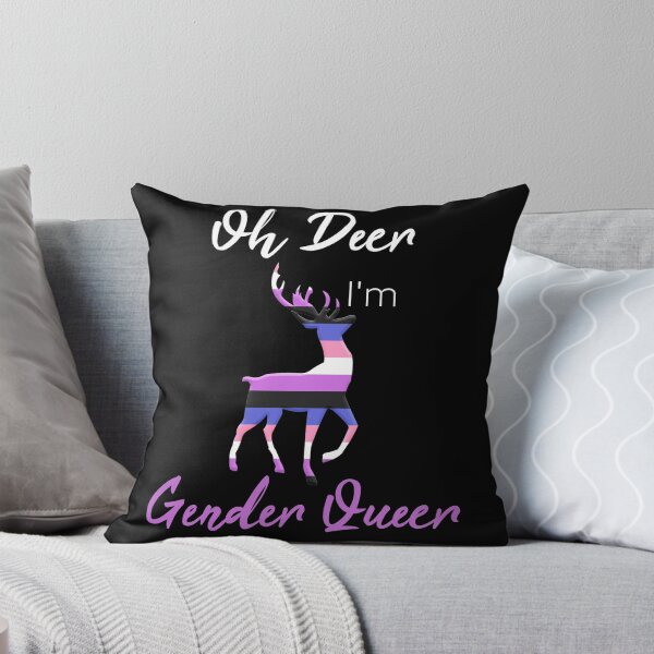 Item preview, Genderfluid Nonbinary Oh Deer I'm Gender Queer Pride Flag Design designed and sold by OnPointLGBTStyles.