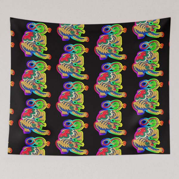 Item preview, psychedelic tiger designed and sold by Ratatatts.
