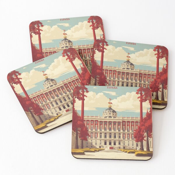 Item preview, Palacio Real Madrid Spain Tourism Vintage Poster designed and sold by TravelersGems.