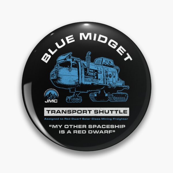 Item preview, Blue Midget Shuttle Red Dwarf designed and sold by Darmoks-Geeks.