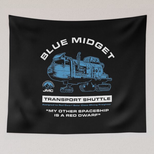 Item preview, Blue Midget Shuttle Red Dwarf designed and sold by Darmoks-Geeks.