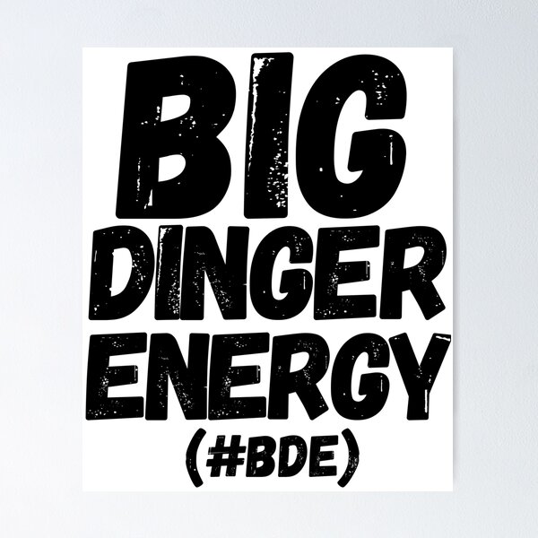 Item preview, Big Dinger Energy T-Shirt & Sweatshirt, Bold Statement Tee, Baseball Fan Shirt, Casual Sportswear, Unisex Graphic Tee, #BDE Slogan Top, designed and sold by RiffRaffGraffix.